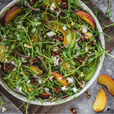 Fruity micro-green salad